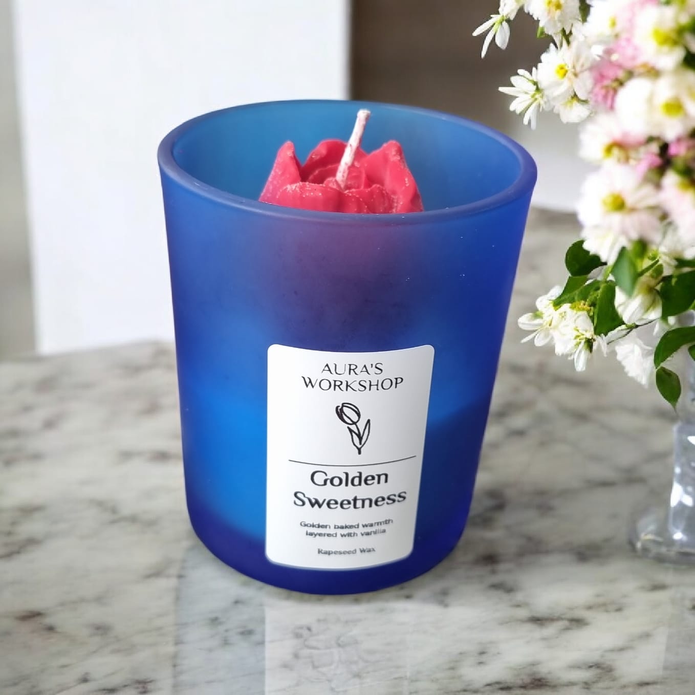 ✨🍯 Golden Sweetness Candle | Golden Baked Warmth & Vanilla - Auras Workshop Auras Workshop