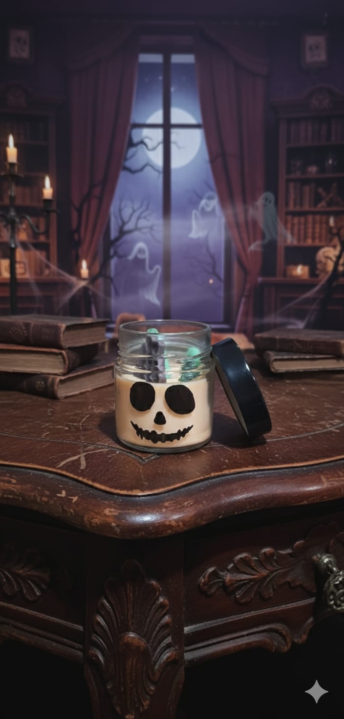 💀 Grave Fingers Candle – Gooey Gingerbread, Vanilla & Popcorn Scent | Halloween Collection by Aura’s Workshop - Auras Workshop Auras Workshop