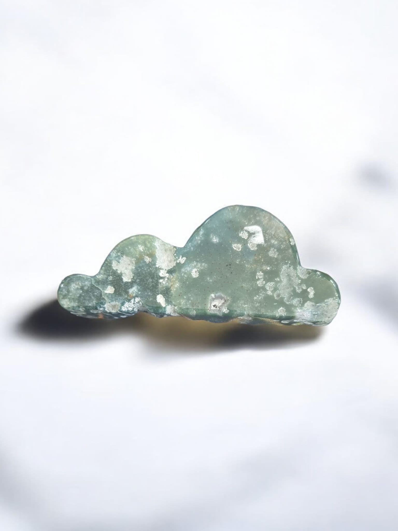 Green Moss Agate Cloud Crystal - Auras Workshop Auras Workshop