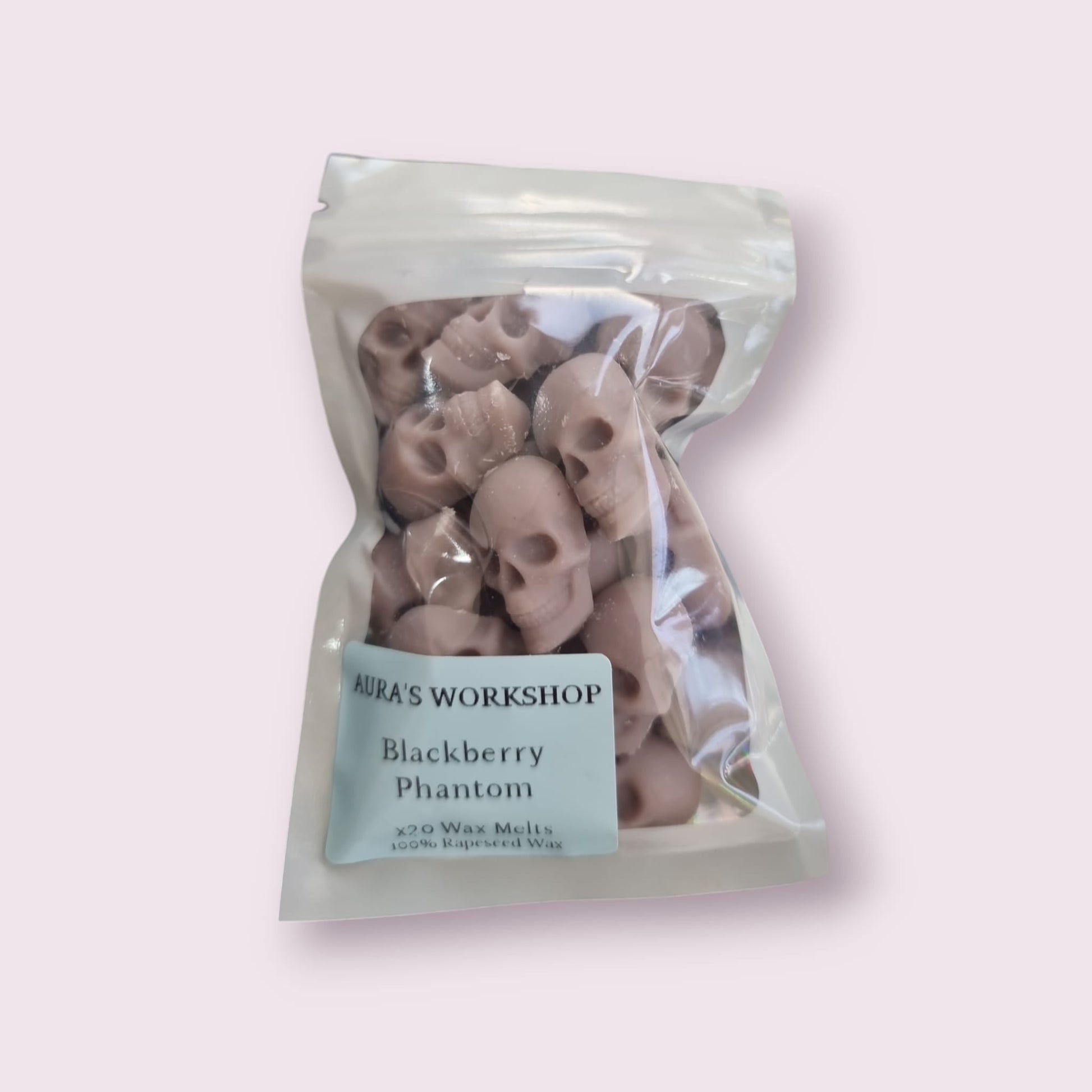 Halloween Blackberry Phantom Skull Wax Melts Small Pack - 100% Rapeseed Wax - Auras Workshop Auras Workshop