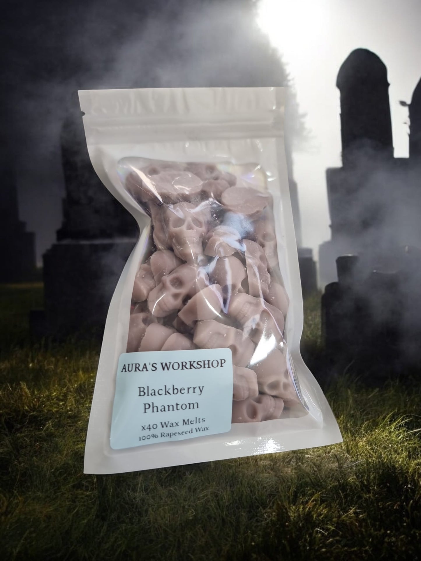 Halloween Blackberry Phantom x40 Wax Melts Large Pack - 100% Rapeseed Wax - Auras Workshop Auras Workshop