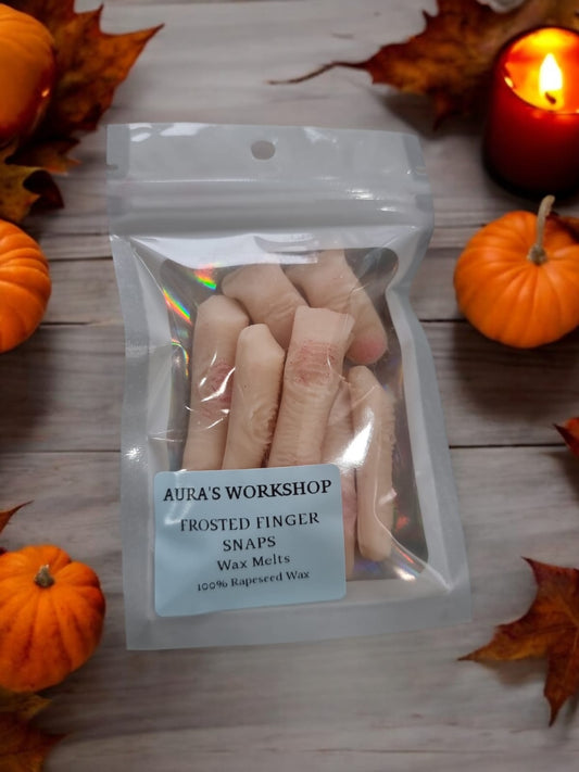 Halloween Frosted Finger Snaps Wax Melts Small Pack - 100% Rapeseed Wax - Auras Workshop Auras Workshop