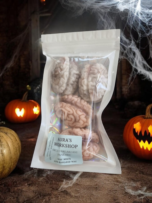 Halloween Sweet Breakfast Pancake Brain Shape Wax Melts - 100% Rapeseed Wax - Auras Workshop Auras Workshop