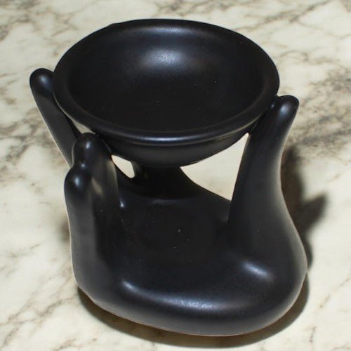 Hand Oil & Wax Melt Burner - Black - Auras Workshop Auras Workshop