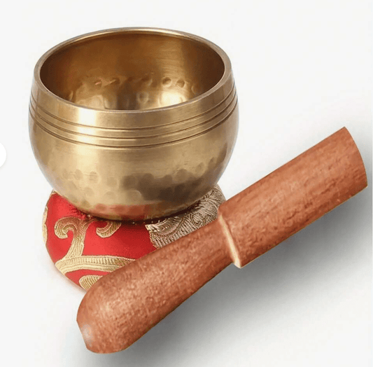 Handcrafted Singing Bowl Set – 3” Meditation Bowl for Yoga, Sound Healing & Chakra Balancing - Auras Workshop Auras Workshop