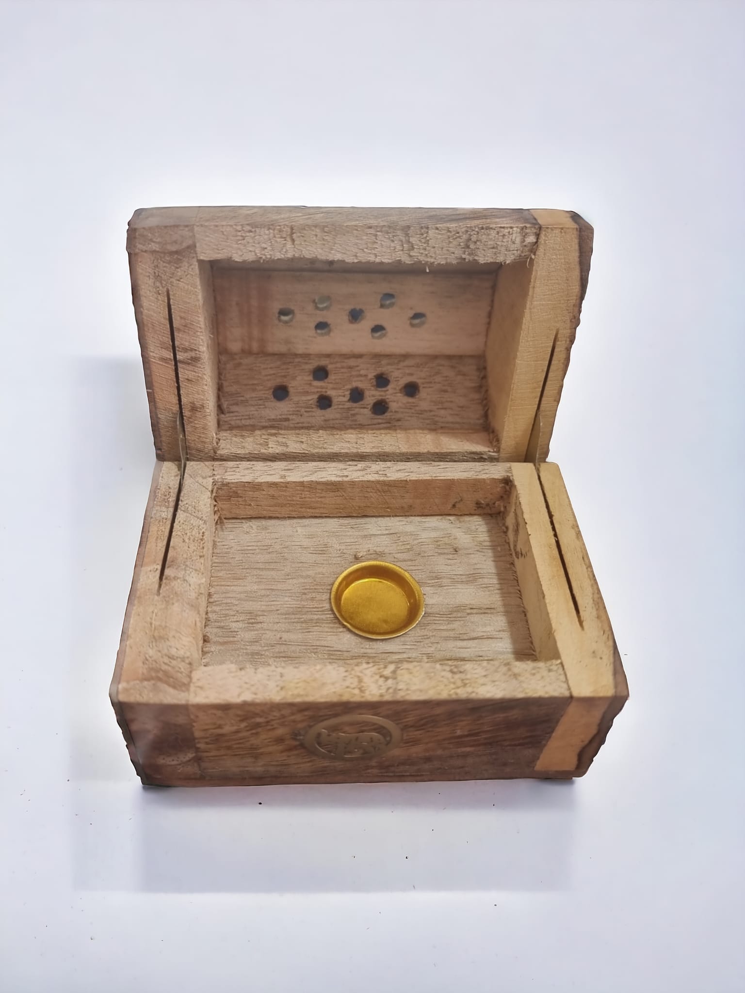 Handmade Wooden Chest Backflow Incense Burner - Auras Workshop Auras Workshop