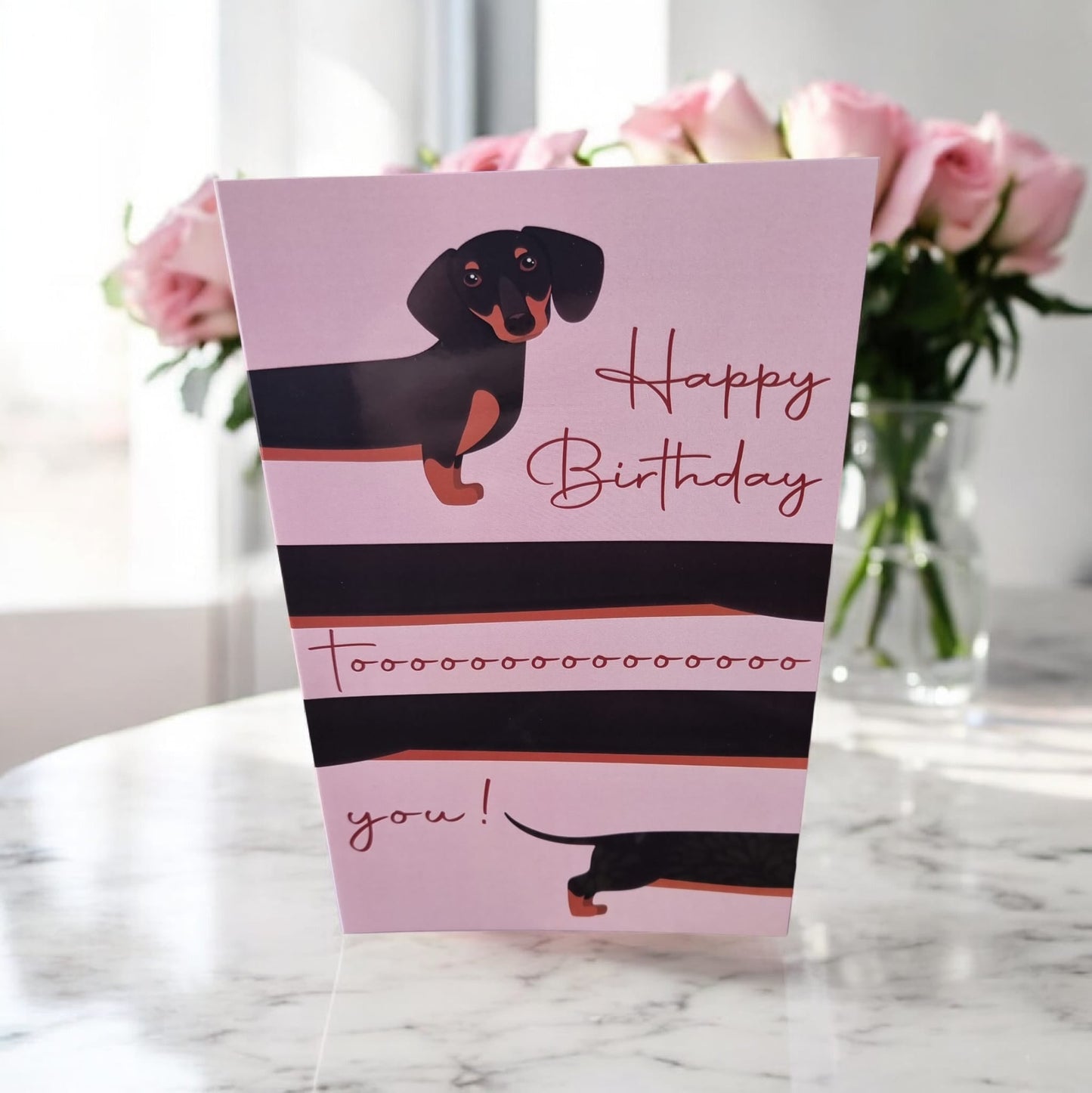 🐶🎂 “Happy Birthday Toooooo You!” Card | Dachshund Design | Fun Folding Birthday Card - Auras Workshop Auras Workshop