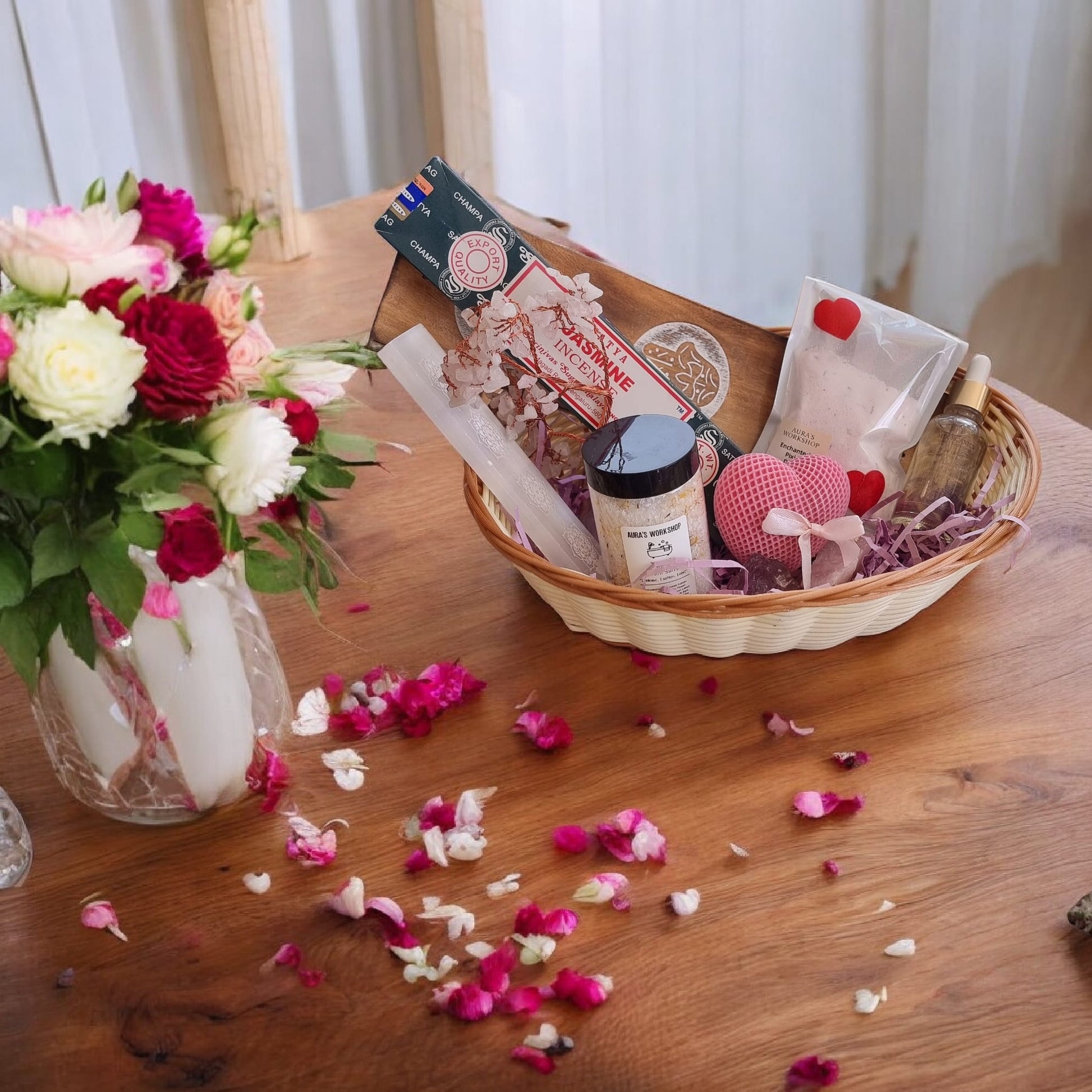 Heart of Healing Gift Hamper – A Ritual of Self - Love & Serenity 🌸 - Auras Workshop Auras Workshop