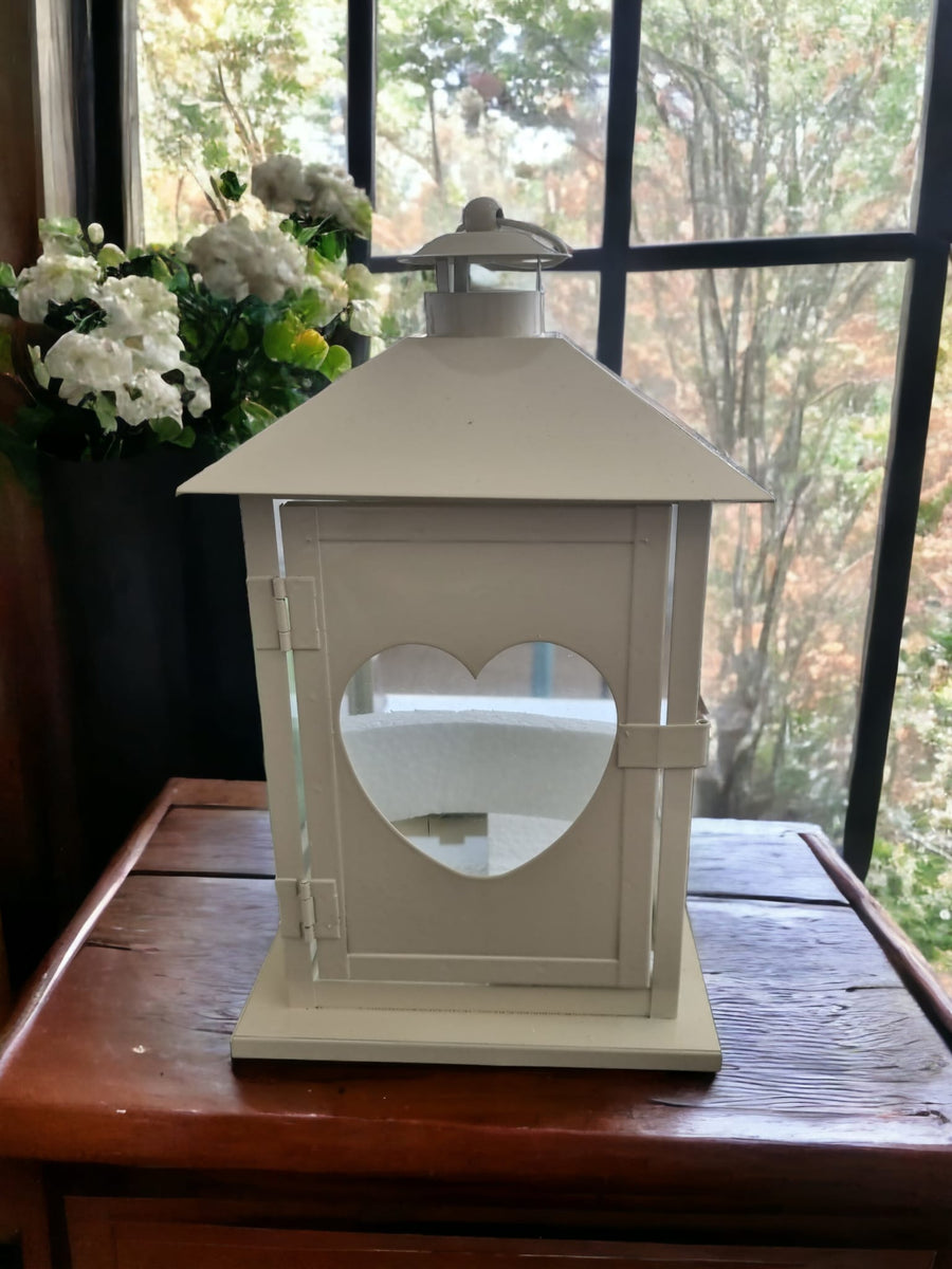 Heart-Shaped Candle Pillar Lantern: Radiating Love and Elegance Indoors and Outdoors