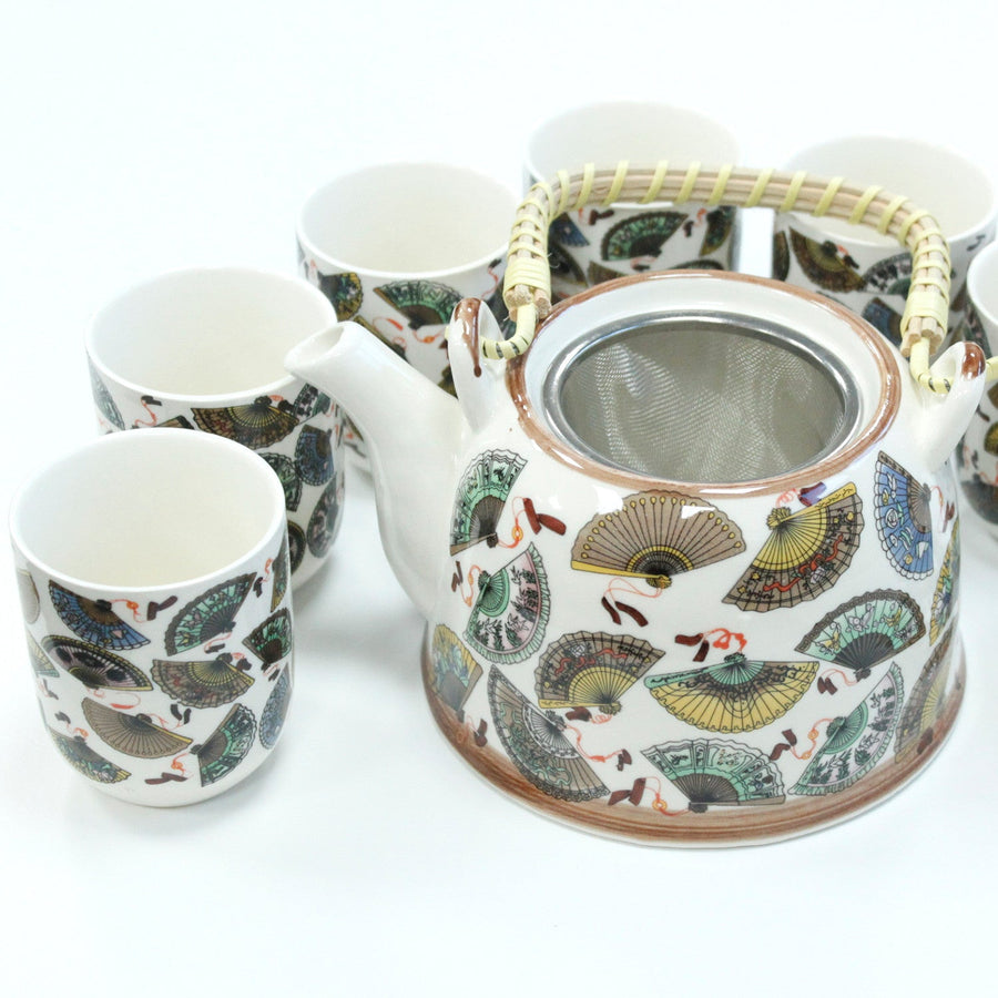 Herbal Teapot Set - with 6 Cups