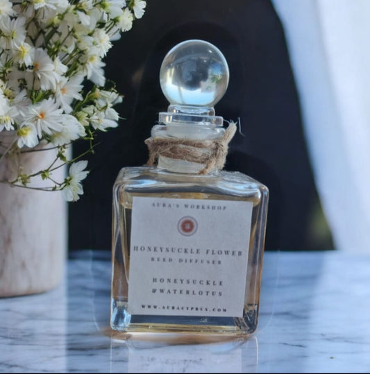 🌸 Honeysuckle Flower Reed Diffuser | Sweet Floral Home Fragrance - Auras Workshop Auras Workshop