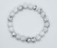 Howlite Bracelet 8mm Beads - Auras Workshop Auras Workshop