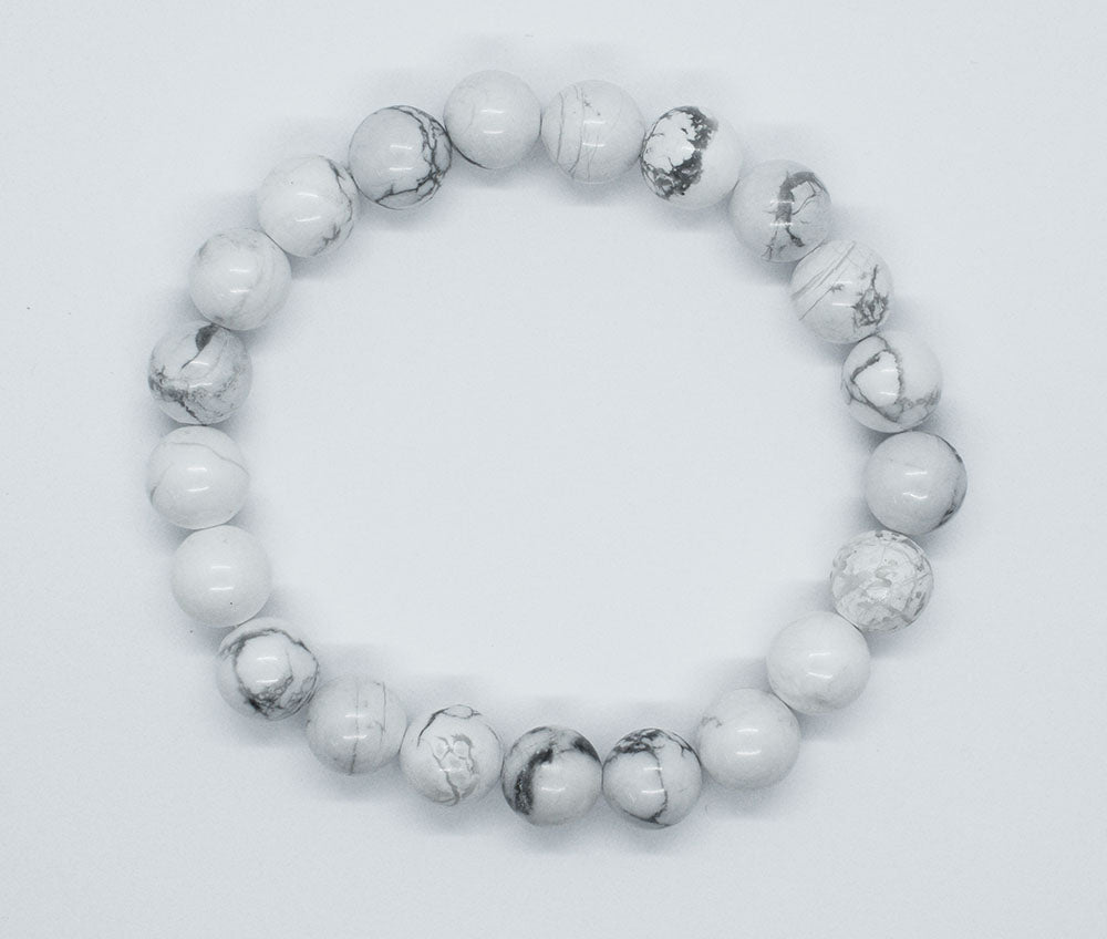 Howlite Bracelet 8mm Beads - Auras Workshop Auras Workshop