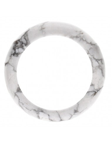 Natural Howlite Crystal Ring