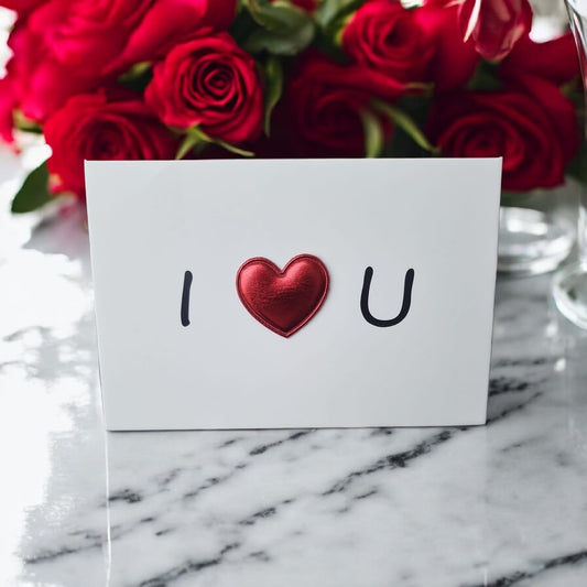 ❤️✨ “I Love You” Heart Folding Valentine’s Card | Horizontal Design | Romantic & Timeless - Auras Workshop Auras Workshop