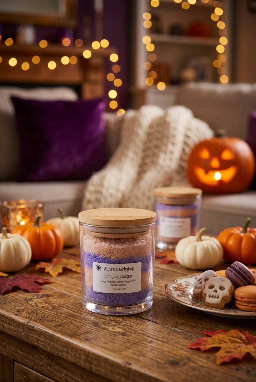 Wickedly Baked Halloween Candle (Small) – Rhubarb, Bakery & Golden Banana