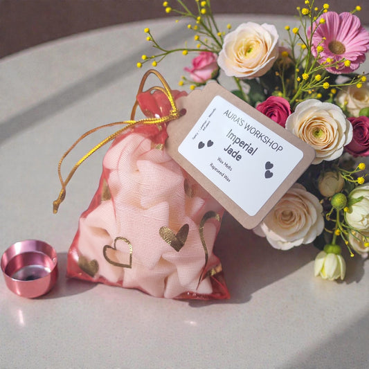 💚 Imperial Jade Wax Melts | Aura’s Workshop | Spicy Leather & Woody Notes | Rapeseed Wax - Auras Workshop Auras Workshop