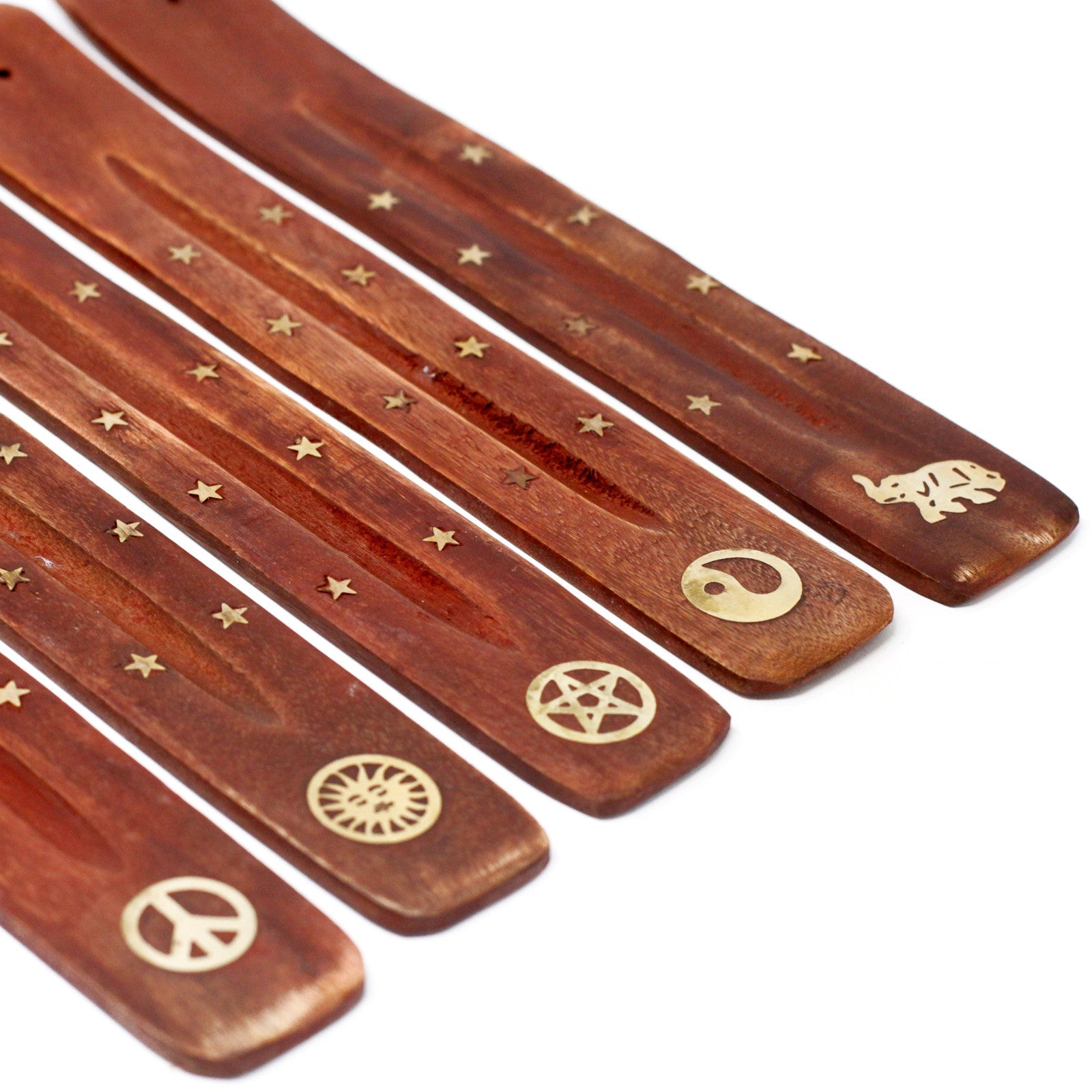 Incense Stick Burner Holder Mango Wood - Various Designs - Auras Workshop Auras Workshop