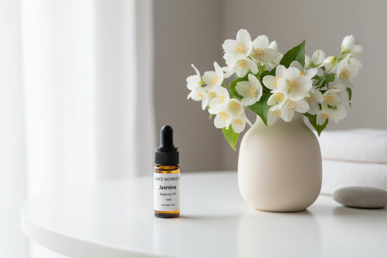 Jasmine Essential Oil 10ml – Pure Aromatherapy Oil - Auras Workshop Auras Workshop