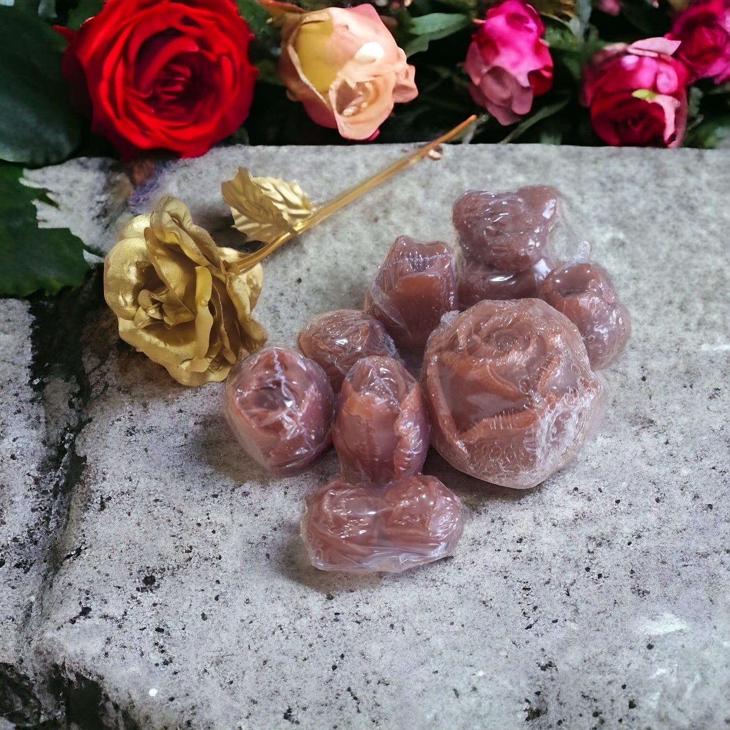 Jasmine & Lime Roses, Bear & Gold Rose Gift Soap Set - Auras Workshop Auras Workshop