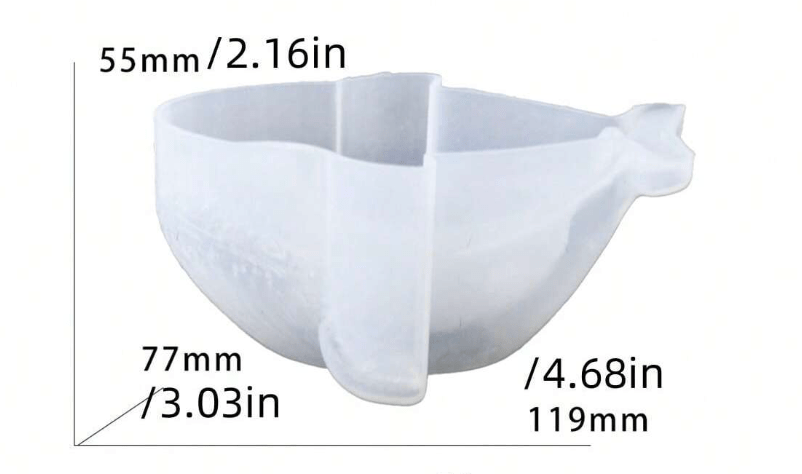 🐋 Large Blue Whale Shaped Silicone Mold – Unique Vase, Candle Holder & Creative Vessel - Auras Workshop Auras Workshop