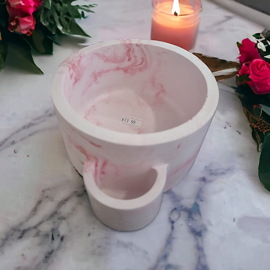Large Candle & Matches Bowl Handcrafted - Various Colours