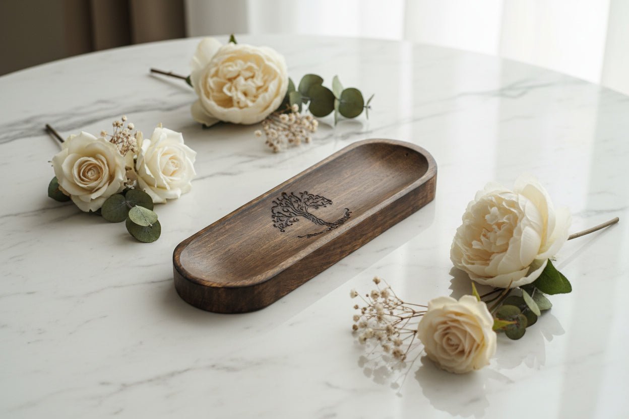 🌳✨ Large Incense Tray – Tree of Life | Spiritual Incense Holder - Auras Workshop Auras Workshop