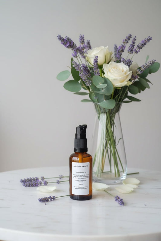 Lavender Body Oil 100ml – Soothing Skin & Massage Oil - Auras Workshop Auras Workshop