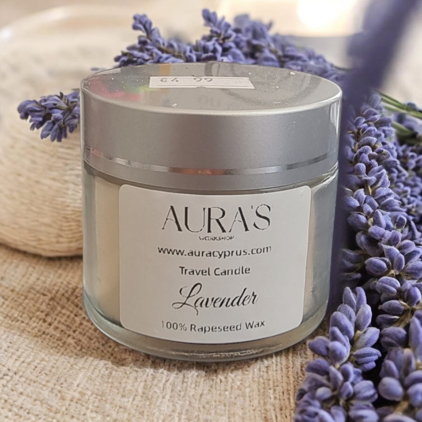 Lavender Travel Candle - Auras Workshop Auras Workshop