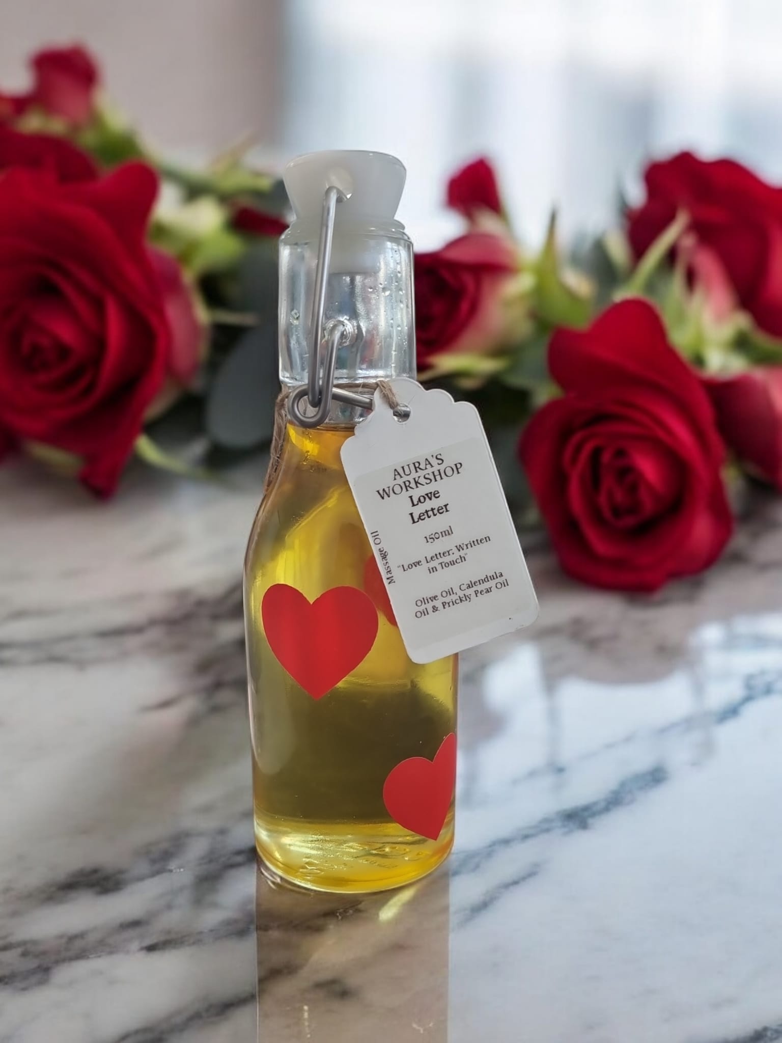 Love Letter Massage Oil – 150ml | Romantic & Nourishing Blend - Auras Workshop Auras Workshop