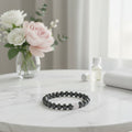 Magnetic Hematite & Rose Quartz Bracelet 8mm - Auras Workshop Auras Workshop