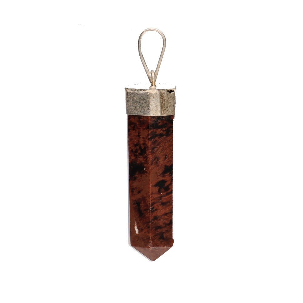 Mahogany Obsidian Point Pendant – Crystal Jewellery - Auras Workshop Auras Workshop