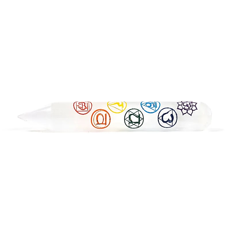 Massage Wand Selenite 7 Chakra