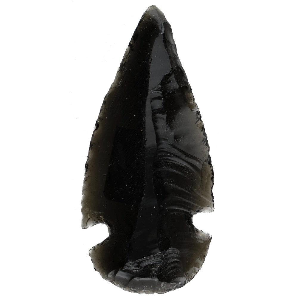 Medium Black Obsidian Arrowhead – 3–4 cm - Auras Workshop Auras Workshop