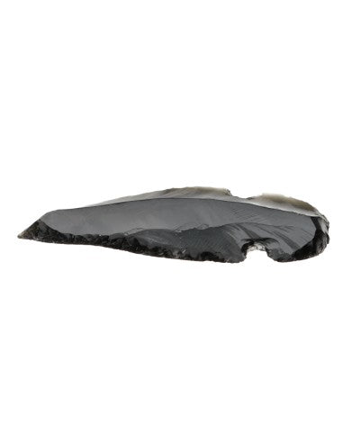 Medium Black Obsidian Arrowhead – 3–4 cm