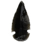 Medium Black Obsidian Arrowhead – 3–4 cm