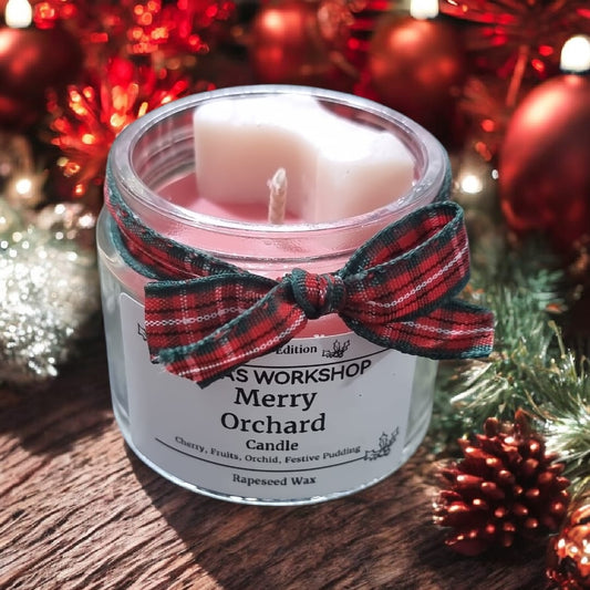 🍒🎄 Merry Orchard Mini Candle – Christmas Edition | Aura’s Workshop - Auras Workshop Auras Workshop
