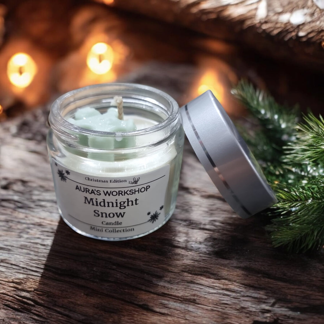 ❄️🌙 Midnight Snow Candle Mini Collection – Christmas Edition | Aura’s Workshop - Auras Workshop Auras Workshop