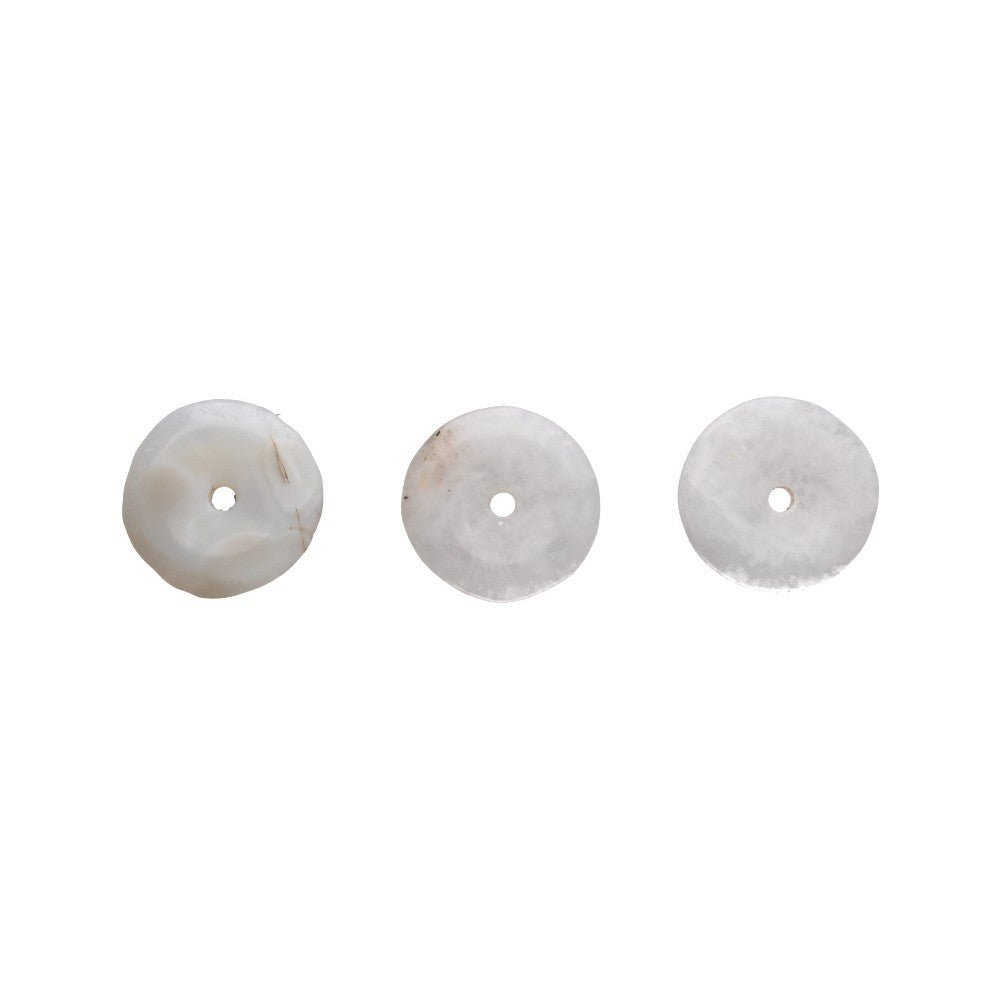 Milky Quartz Crystal Donut Pendant – Quality A, 3.5 cm - Auras Workshop Auras Workshop