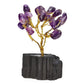 Mini Amethyst Crystal Tree with Black Tourmaline Base – Protection, Calm & Spiritual Energy - Auras Workshop Auras Workshop