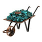 Mini Chrysocolla Crystal Wheelbarrow – 9 cm - Auras Workshop Auras Workshop
