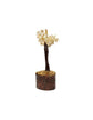 Mini Citrine Crystal Tree with Wooden Base – 12 cm - Auras Workshop Auras Workshop