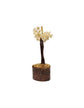 Mini Citrine Crystal Tree with Wooden Base – 12 cm