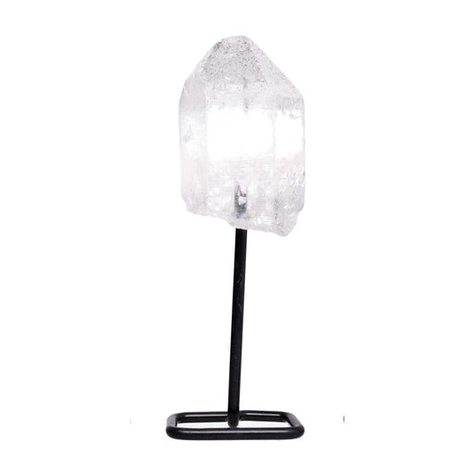 Mini Clear Quartz Crystal on Display Base – 14 cm - Auras Workshop Auras Workshop