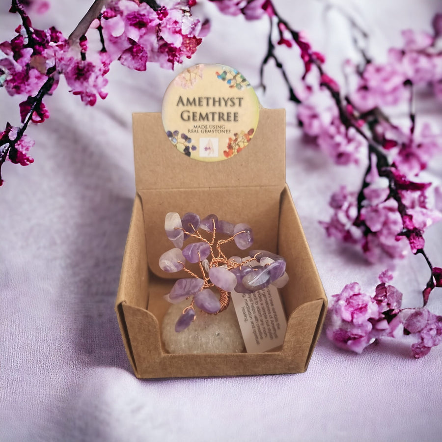 Mini Gemstone Tree - Amethyst Gemtree (18 Stones)