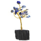 Mini Lapis Lazuli Crystal Tree with Black Tourmaline Base – Wisdom, Protection & Intuition - Auras Workshop Auras Workshop