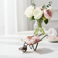 Mini Pink Opal Crystal Wheelbarrow Ornament – 9 cm -  - Auras Workshop  Cyprus 