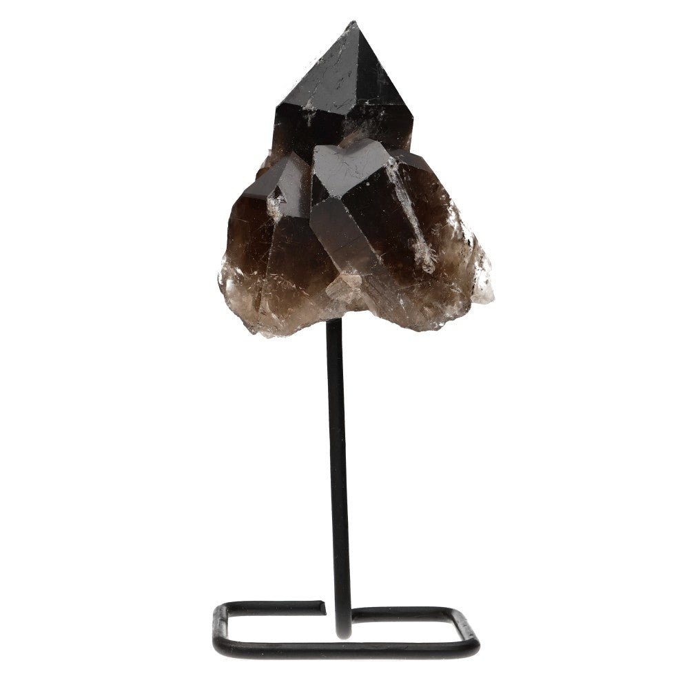 Mini Smoky Quartz Crystal on Display Base - Auras Workshop Auras Workshop