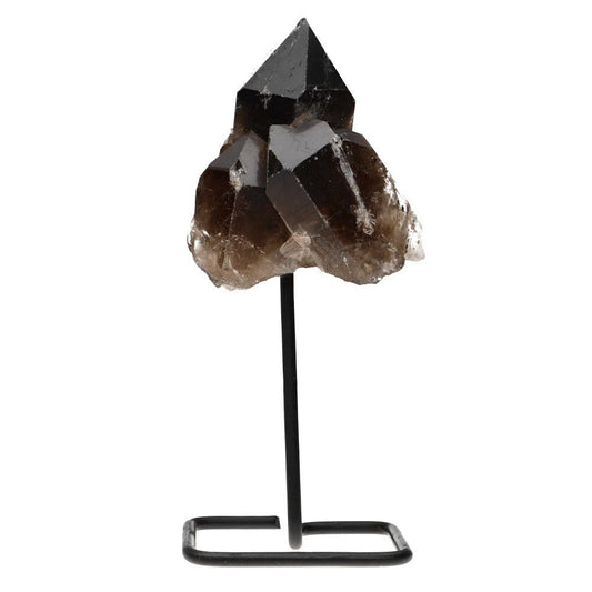 Mini Smoky Quartz Crystal on Display Base - Auras Workshop Auras Workshop