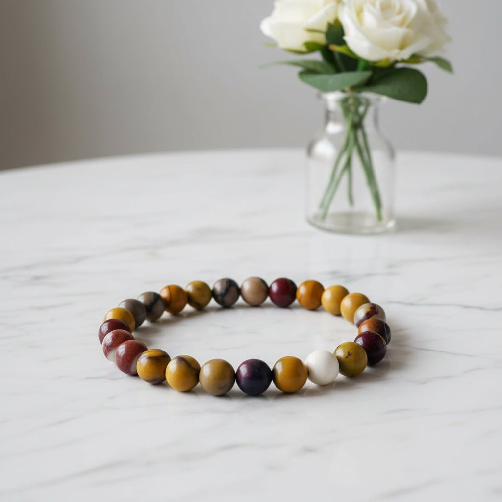 Mookaite Bracelet 8mm Beads - Auras Workshop Auras Workshop